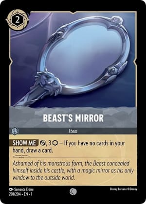 Beast's Mirror card Disney Lorcana